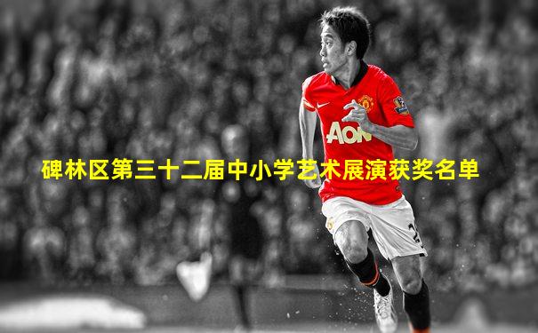 碑林区第三十二届中小学艺术展演获奖名单